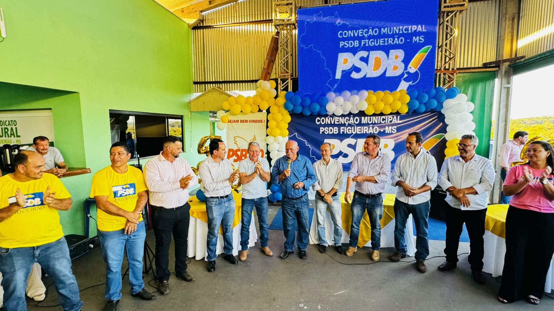 Imagem de compartilhamento para o artigo Convenção do PSDB Lança Pré-candidatura de Juvenal Consolaro à Reeleição com Foco no Rumo Certo do Desenvolvimento de Figueirão da MS Todo dia